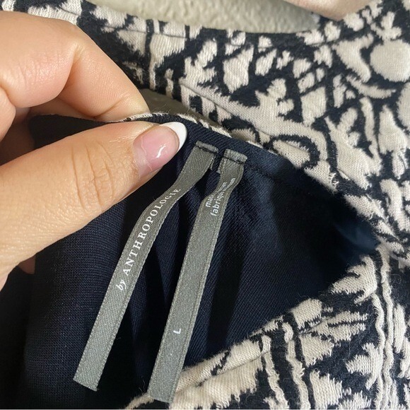 Anthropologie Women's Size Large Jacquard Cut-Out Midi Dress - Picture 9 of 11